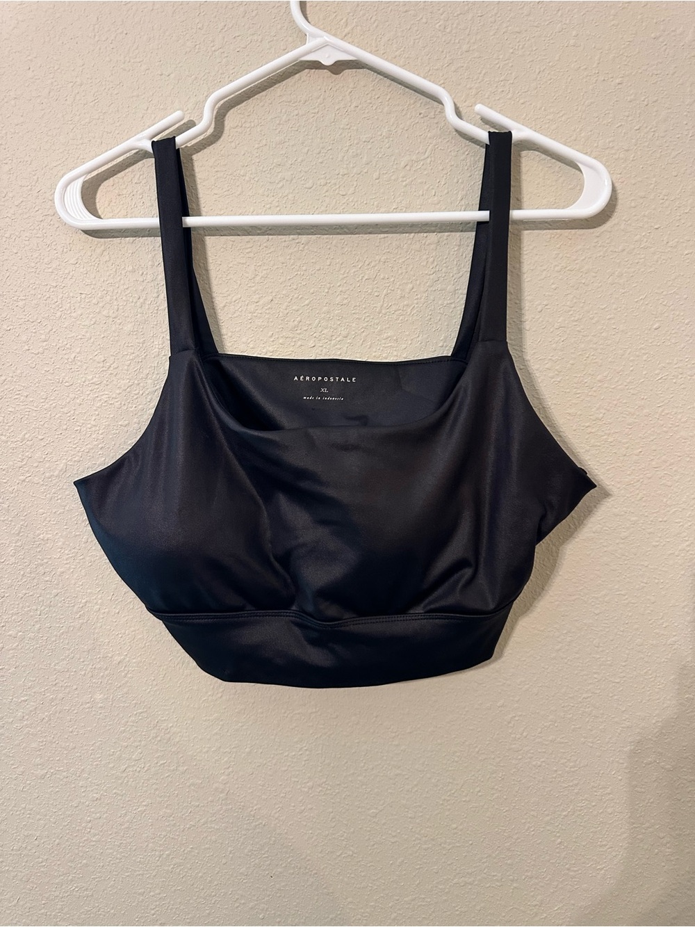 Aeropostale Black Sports Bralette with Wide Straps